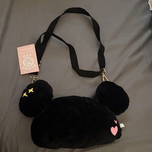 Black Plush Kids Bag